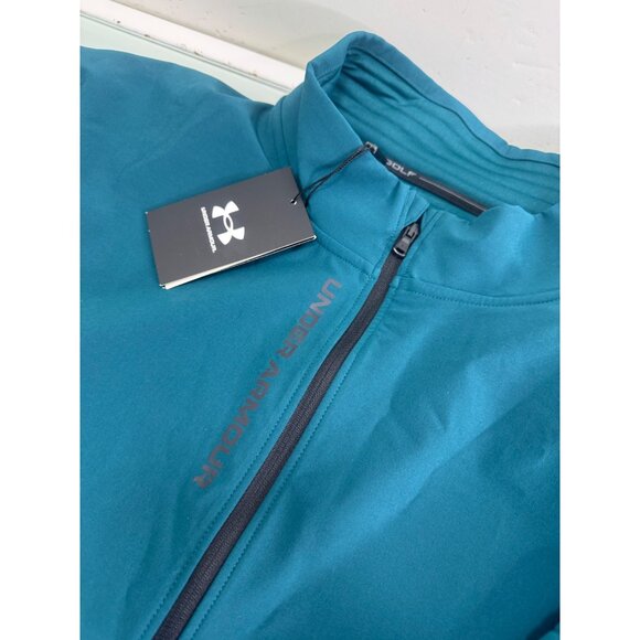 Under Armour Men Storm Daytona Golf Pullover XXL 2XL Sweatshirt Jacket Green - Picture 11 of 14